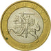 Moneda, Lituania, 2 Litai, 2002, MBC+, Bimetálico, KM:112