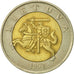 Lithuania, 5 Litai, 1998, AU(50-53), Bi-Metallic, KM:113