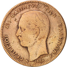 Monnaie, Grèce, George I, 5 Lepta, 1882, Paris, TB, Cuivre, KM:54