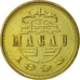 Coin, Macau, 10 Avos, 1993, British Royal Mint, AU(55-58), Brass, KM:70