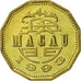 Macau, 20 Avos, 1993, British Royal Mint, AU(55-58), Brass, KM:71