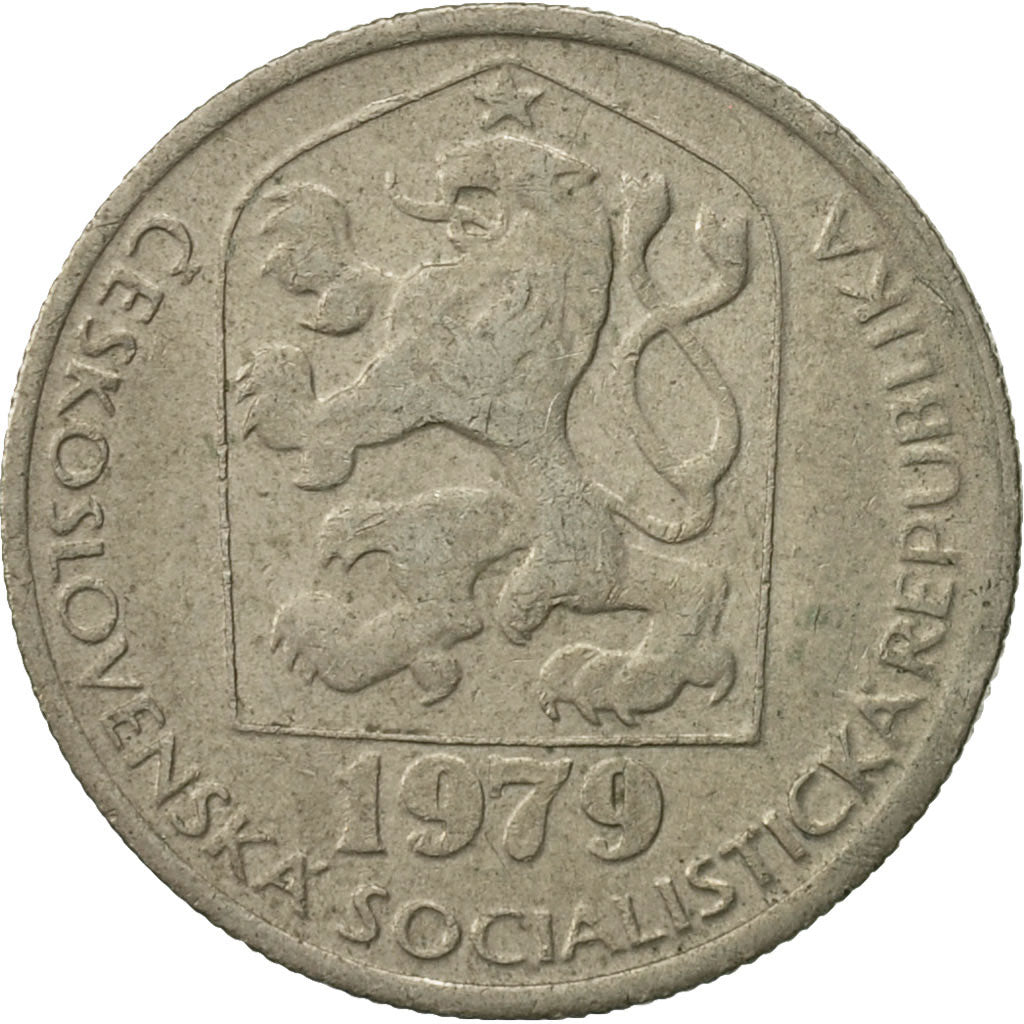 Coin, Czechoslovakia, 50 Haleru, 1979, EF(40-45), Copper-nickel, KM:89