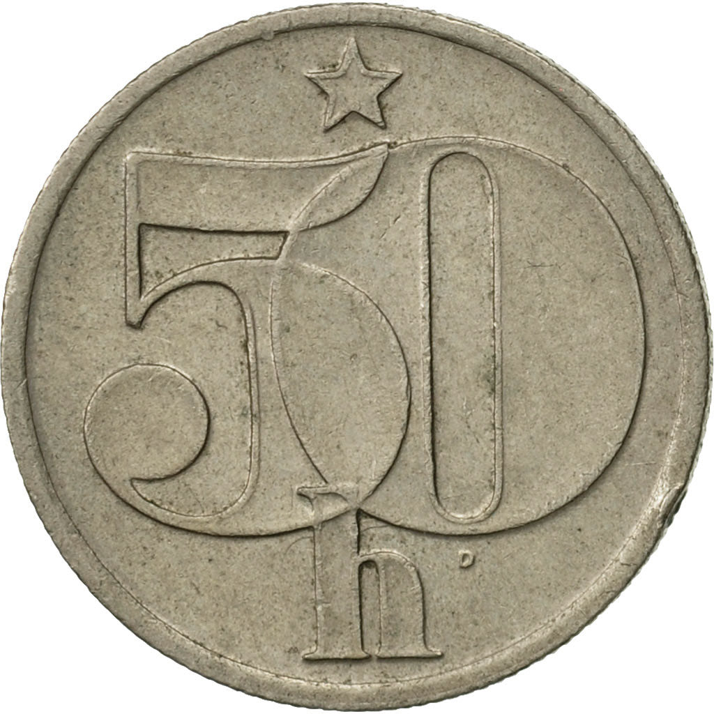 Coin, Czechoslovakia, 50 Haleru, 1979, EF(40-45), Copper-nickel, KM:89