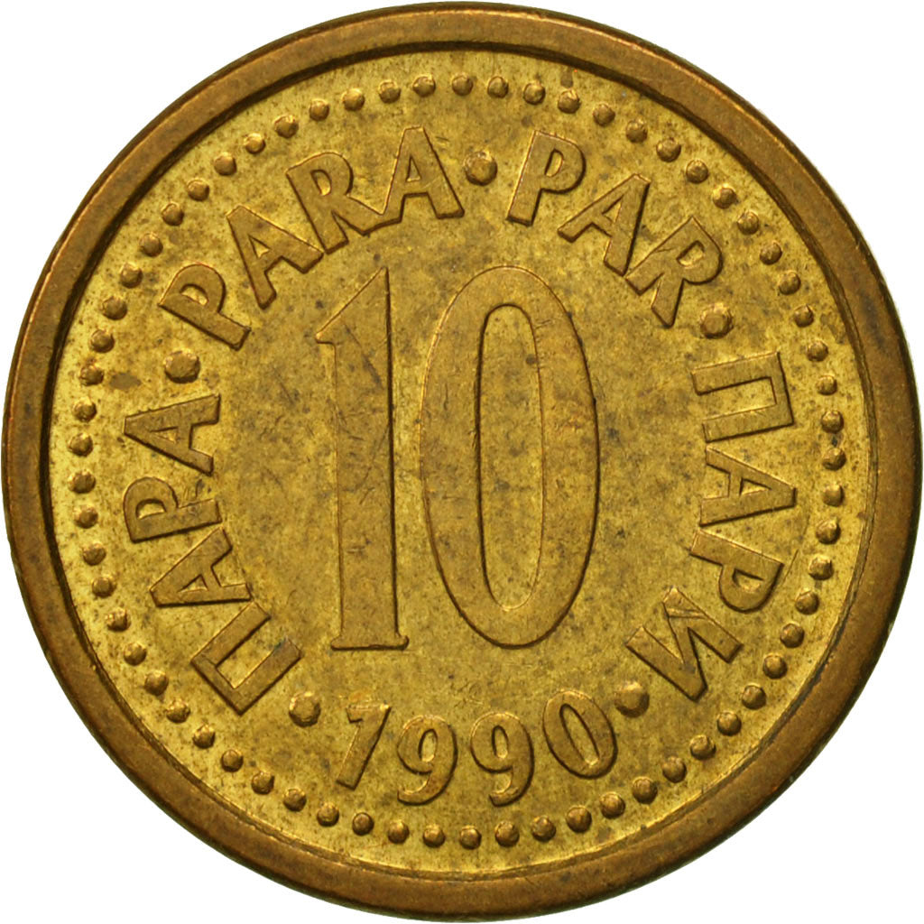 Moneta, Iugoslavia, 10 Para, 1990, BB+, Ottone, KM:139