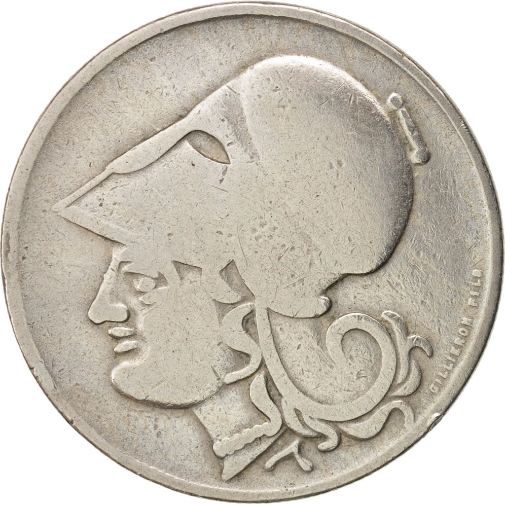 Münze, Griechenland, 2 Drachmai, 1926, S+, Copper-nickel, KM:70