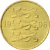 Moneta, Estonia, 20 Senti, 1996, AU(50-53), Aluminium-Brąz, KM:23