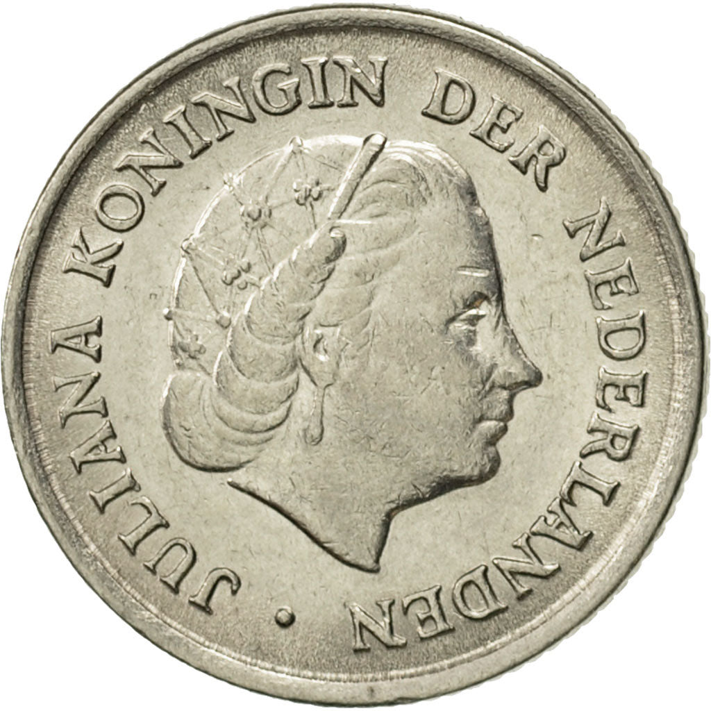 Monnaie, Pays-Bas, Juliana, 10 Cents, 1966, SUP, Nickel, KM:182