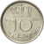 Moneta, Holandia, Juliana, 10 Cents, 1966, AU(55-58), Nikiel, KM:182