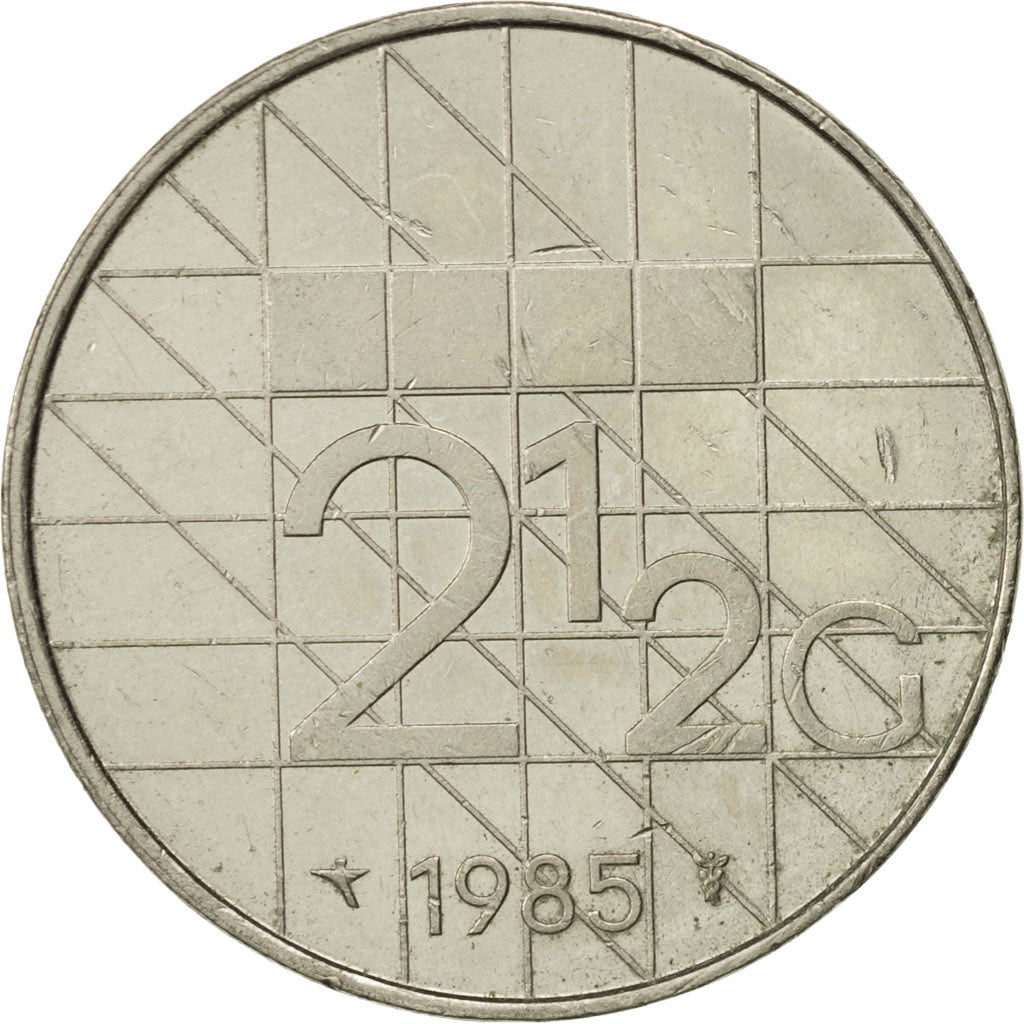 Netherlands, FRIESLAND, Beatrix, 2-1/2 Gulden, 1985, Fryske Muntsentrale