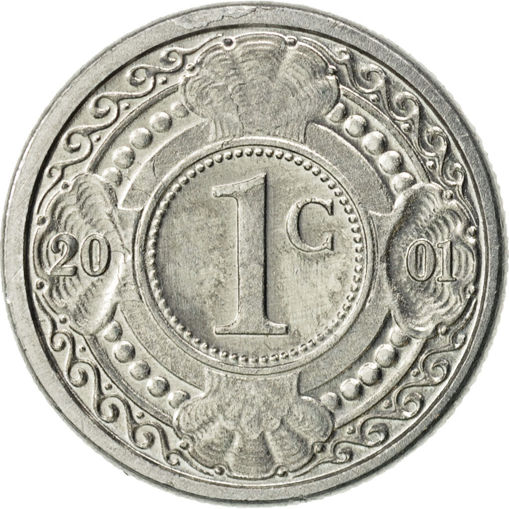 Moneta, Antille olandesi, Beatrix, Cent, 2001, Utrecht, SPL-, Alluminio, KM:32