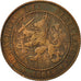 Netherlands, Wilhelmina I, 2-1/2 Cent, 1904, VF(30-35), Bronze, KM:134