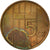Munten, Nederland, Beatrix, 5 Cents, 1985, ZF, Bronze, KM:202