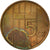 Moneta, Paesi Bassi, Beatrix, 5 Cents, 1985, BB, Bronzo, KM:202