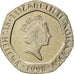 SAINT HELENA & ASCENSION, Elizabeth II, 20 Pence, 1998, British Royal Mint
