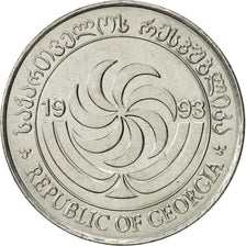 Moneta, Georgia, 20 Thetri, 1993, SPL-, Acciaio inossidabile, KM:80