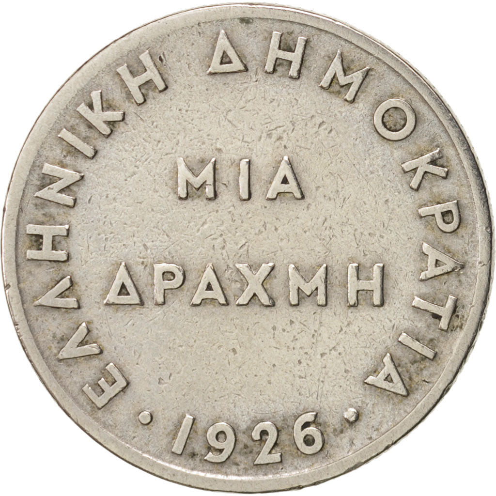 Münze, Griechenland, Drachma, 1926, S, Copper-nickel, KM:69