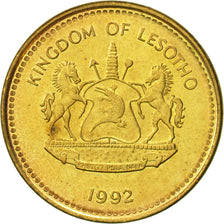 Lesotho, Letsie III, Sente, 1992, EBC, Latón, KM:54
