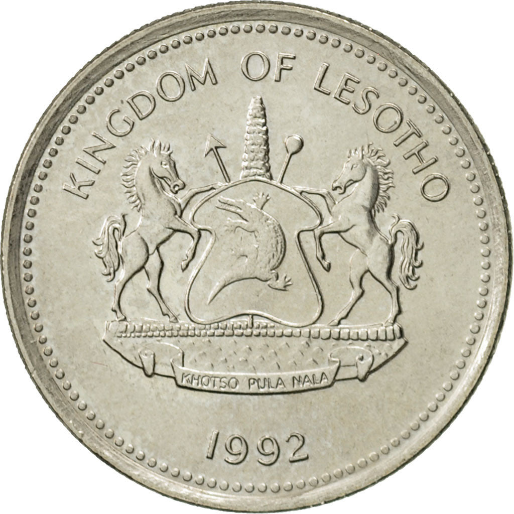 Lesotho, Letsie III, 10 Licente, Lisente, 1992, AU(55-58), Copper-nickel, KM:61