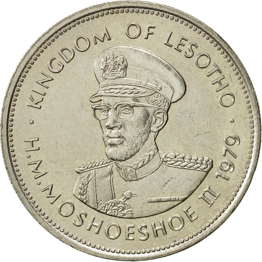 Lesotho, Moshoeshoe II, Loti, 1979, SPL-, Rame-nichel, KM:22