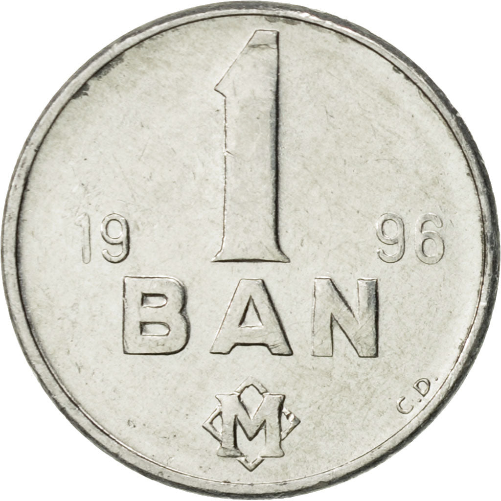 Coin, Moldova, Ban, 1996, AU(55-58), Aluminum, KM:1
