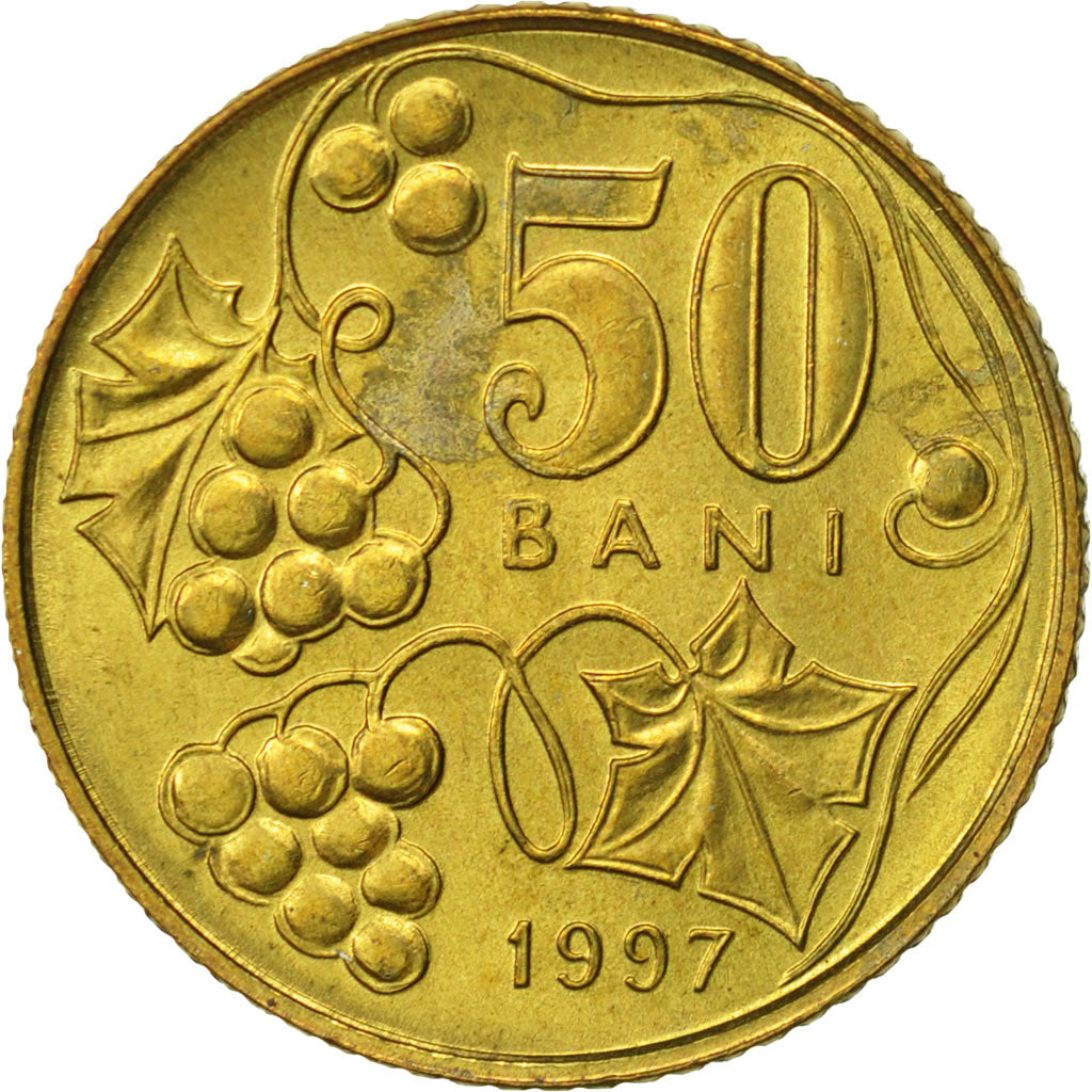 Monnaie, Moldova, 50 Bani, 1997, SUP, Brass Clad Steel, KM:10