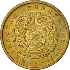 Kazajistán, 10 Tyin, 1993, EBC, Copper Clad Brass, KM:3a