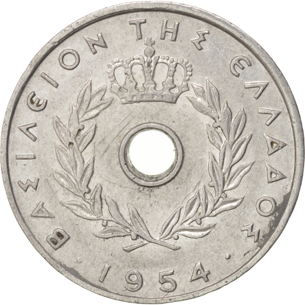 Moneta, Grecia, 5 Lepta, 1954, BB, Alluminio, KM:77