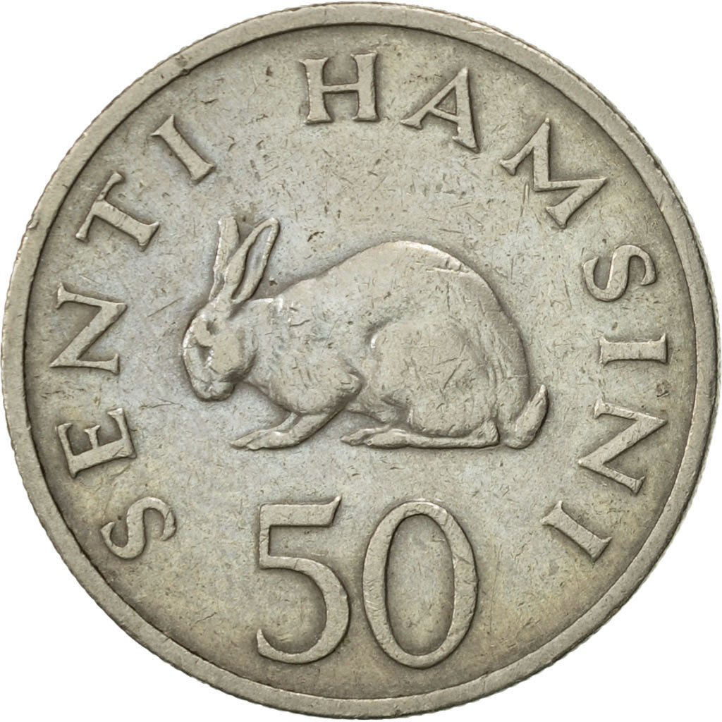 Coin, Tanzania, 50 Senti, 1966, AU(50-53), Copper-nickel, KM:3