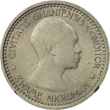 Ghana, 6 Pence, 1958, AU(55-58), Copper-nickel, KM:4