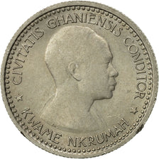 Ghana, 6 Pence, 1958, AU(55-58), Copper-nickel, KM:4