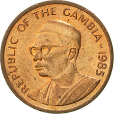 Moneda, GAMBIA, LA, Butut, 1985, MBC, Bronce, KM:14