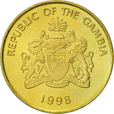 Münze, GAMBIA, THE, 10 Bututs, 1998, VZ, Brass plated steel, KM:56