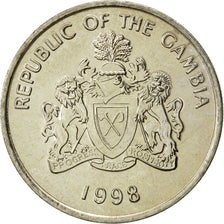 GAMBIA, THE, 50 Bututs, 1998, VZ, Nickel plated steel, KM:58