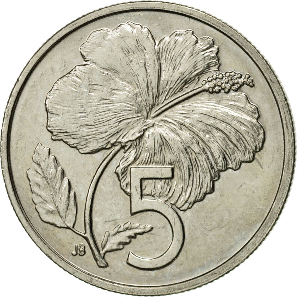 Monnaie, Îles Cook, Elizabeth II, 5 Cents, 1992, Franklin Mint, SUP