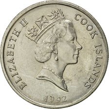 Coin, Cook Islands, Elizabeth II, 10 Cents, 1992, Franklin Mint, AU(55-58)