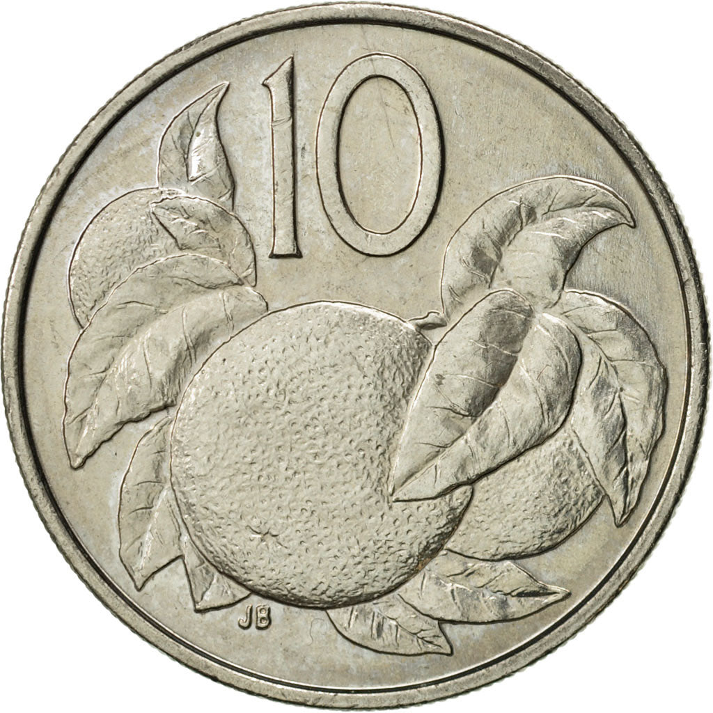 Coin, Cook Islands, Elizabeth II, 10 Cents, 1992, Franklin Mint, AU(55-58)