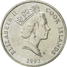 Coin, Cook Islands, Elizabeth II, 20 Cents, 1992, Franklin Mint, AU(55-58)