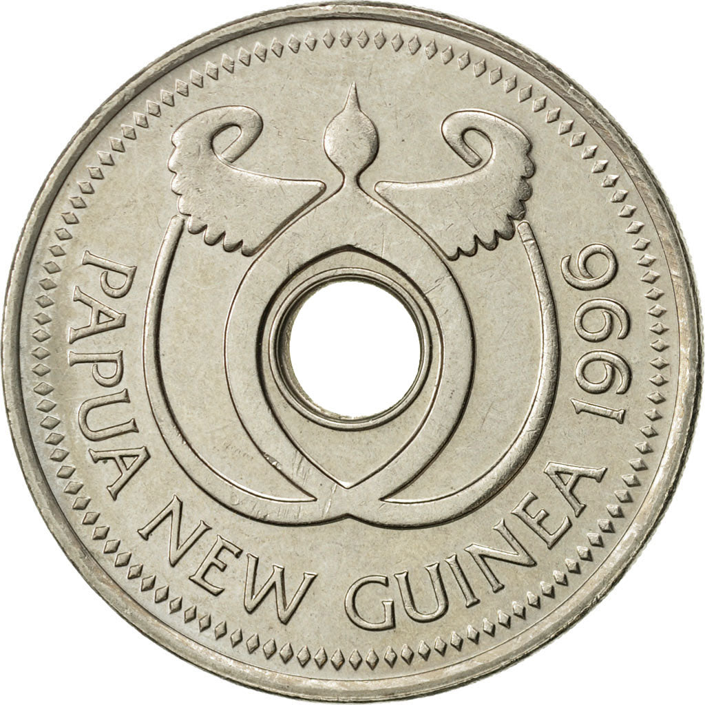 Papua New Guinea, Kina, 1996, AU(55-58), Copper-nickel, KM:6