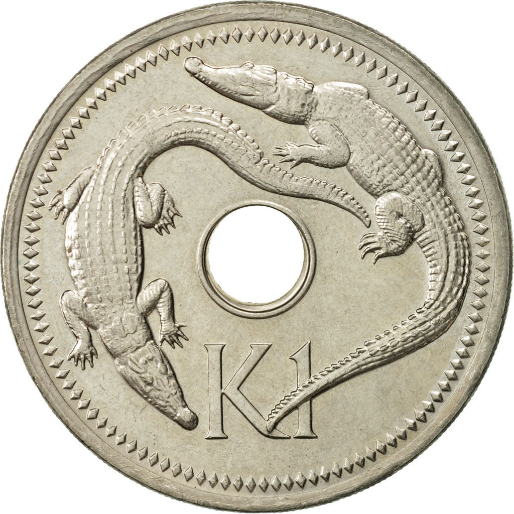 Papua New Guinea, Kina, 1996, AU(55-58), Copper-nickel, KM:6
