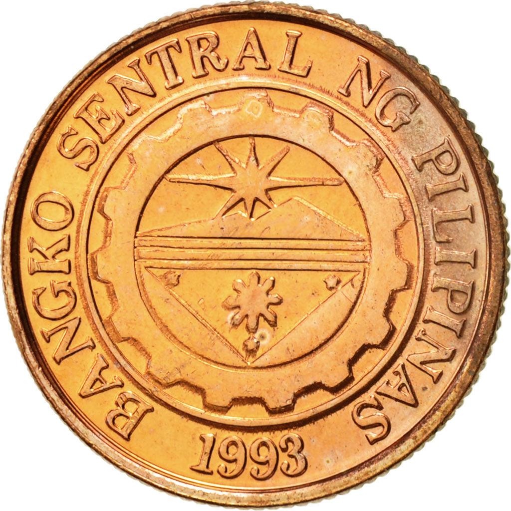 Coin, Philippines, 10 Sentimos, 1997, AU(55-58), Copper Plated Steel, KM:270.1
