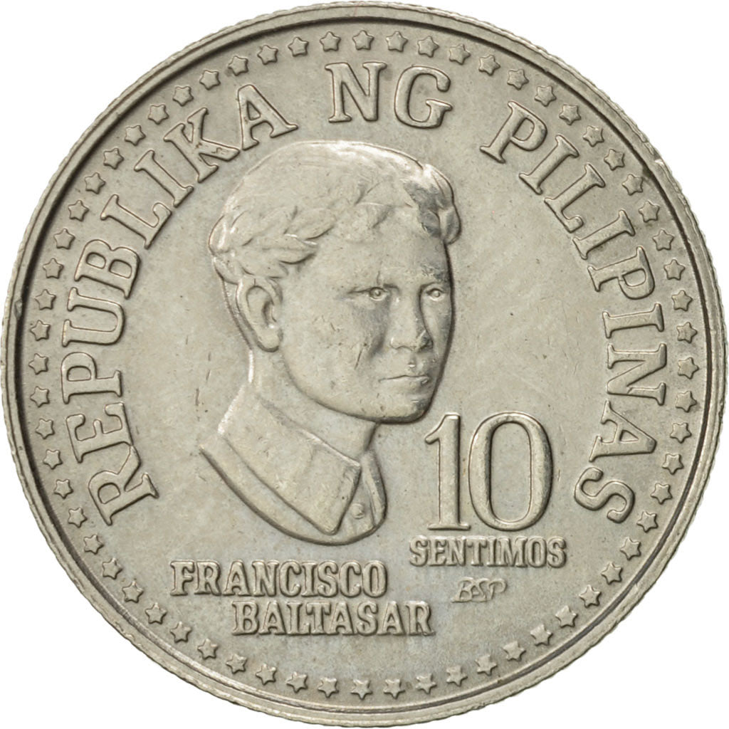 Coin, Philippines, 10 Sentimos, 1979, AU(55-58), Copper-nickel, KM:226