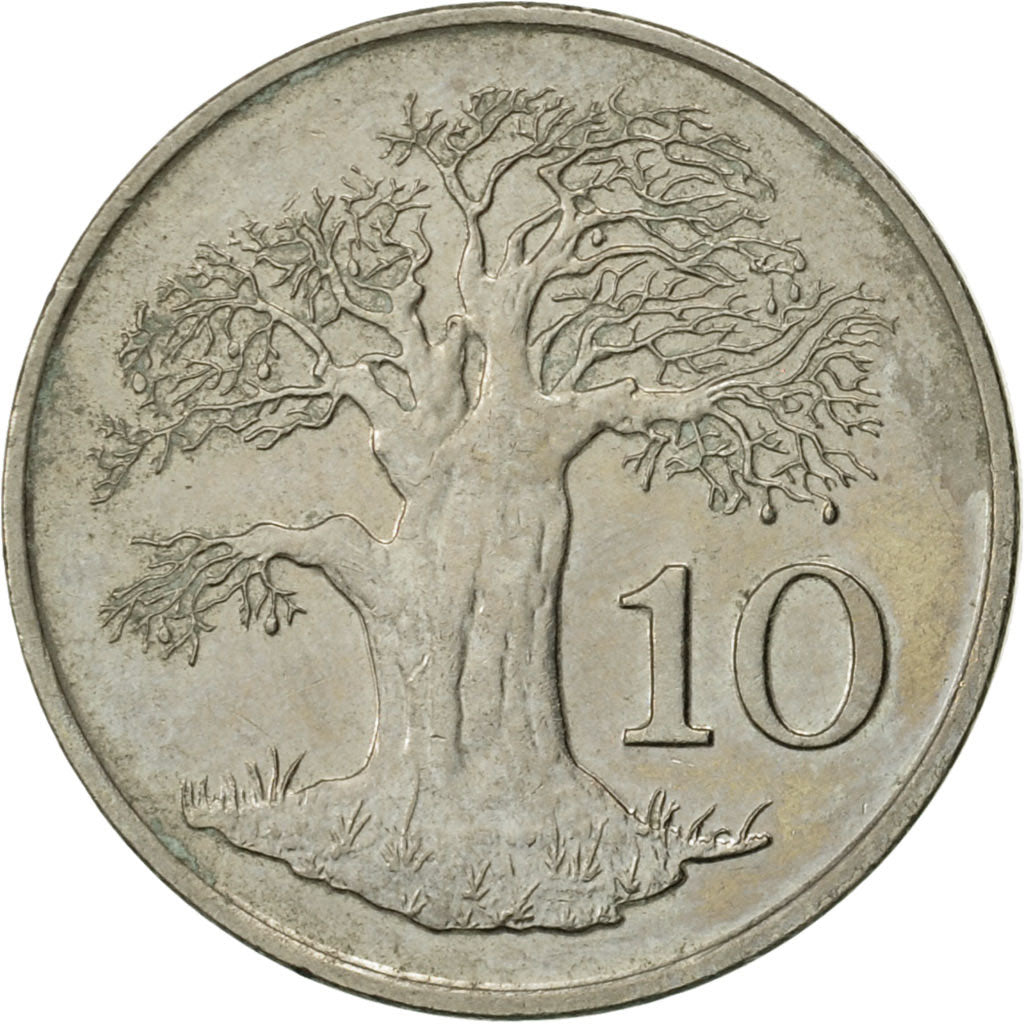 Monnaie, Zimbabwe, 10 Cents, 1991, TTB, Copper-nickel, KM:3