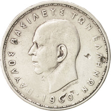 Greece, Paul I, 20 Drachmai, 1960, Silver, KM:85