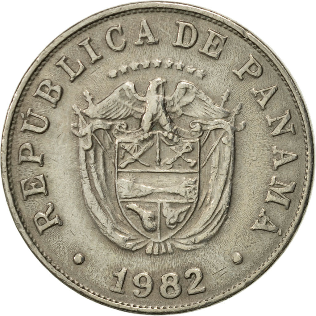 Moneta, Panama, 5 Centesimos, 1982, BB, Rame-nichel, KM:23.2