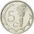 Moneta, Namibia, 5 Cents, 1993, Vantaa, AU(55-58), Nickel platerowany stalą