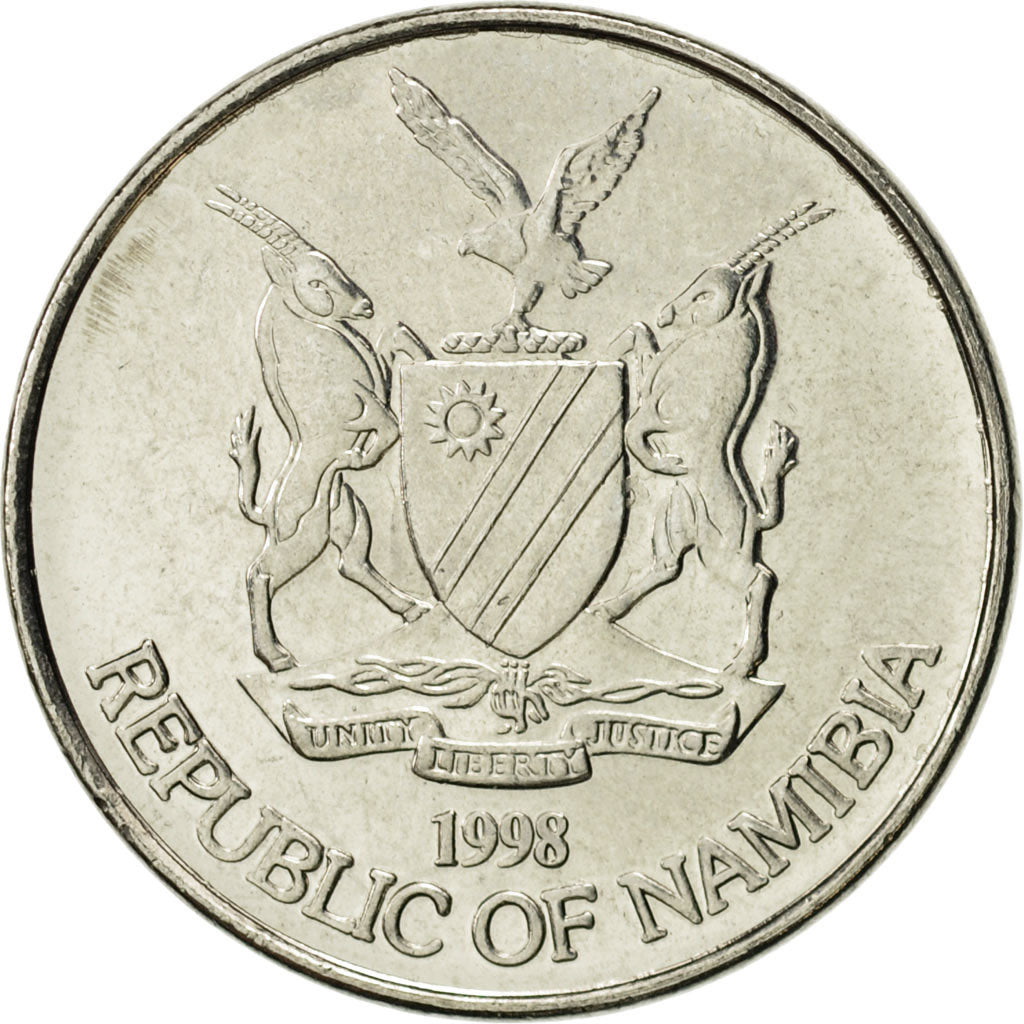 Monnaie, Namibia, 10 Cents, 1998, Vantaa, SUP, Nickel plated steel, KM:2
