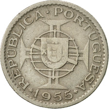 Coin, Mozambique, 2-1/2 Escudos, 1955, EF(40-45), Copper-nickel, KM:78