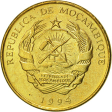 Mozambique, Metical, 1994, Royal Mint, TTB+, Brass Clad Steel, KM:115
