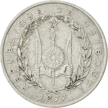 Djibouti, 5 Francs, 1977, Paris, EF(40-45), Aluminum, KM:22