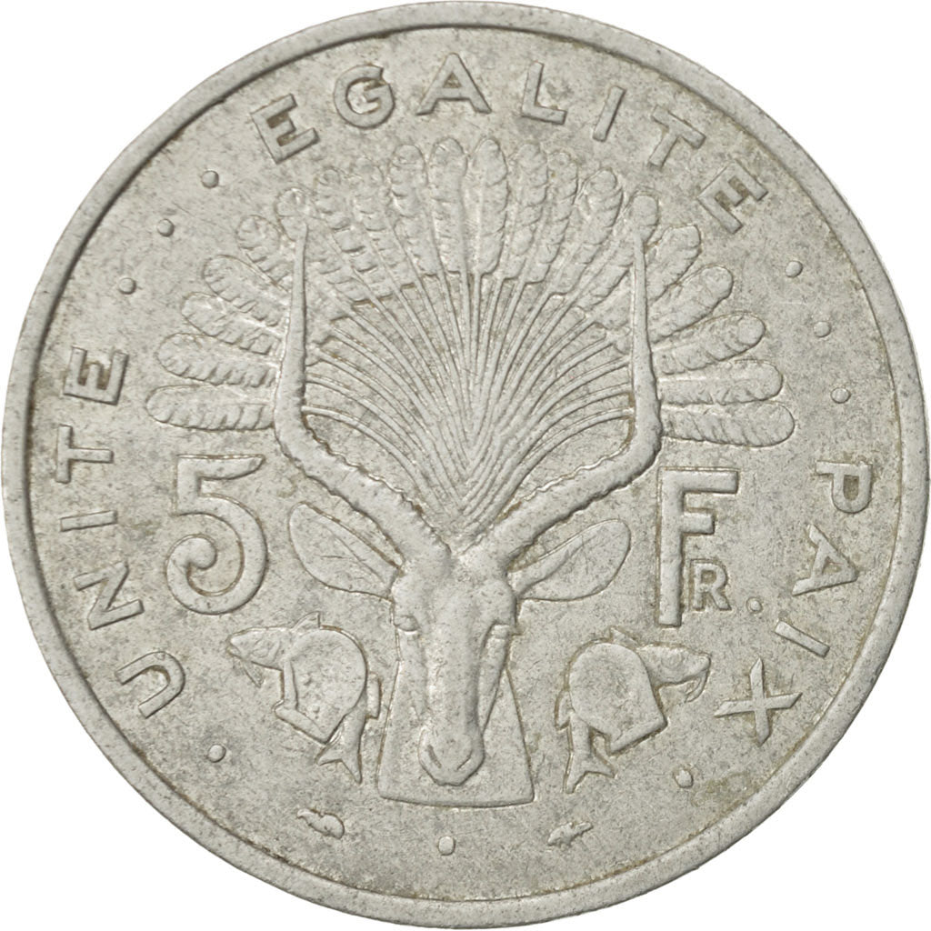 Djibouti, 5 Francs, 1977, Paris, EF(40-45), Aluminum, KM:22